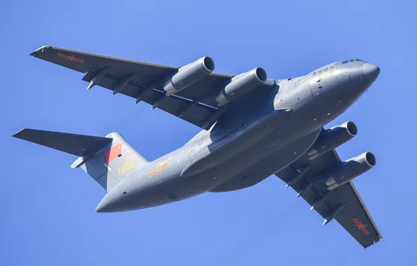 Picture The plane, Engine, Wing, Military transport, Xian Y-20, AIR FORCE CHINA, Changchun Airshow 2019