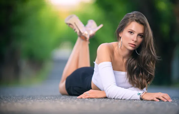 Look, girl, pose, model, Jordane