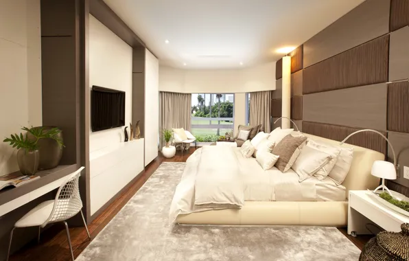 Picture design, room, Villa, bed, interior, luxury, bedroom