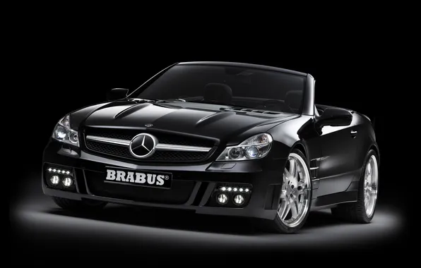 Background, black, Mercedes-Benz, Brabus, Mercedes, BRABUS, SL-Class, R230