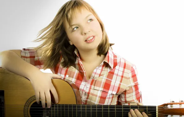 Picture mood, guitar, girl