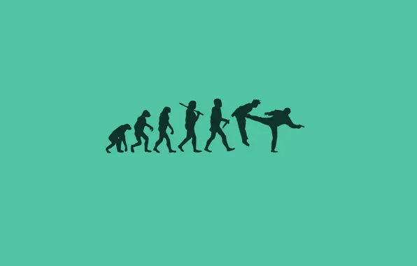 Picture people, monkey, evolution, STOP