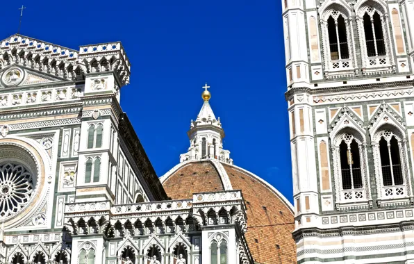 Italy, Cathedral, Florence, the bell tower, Santa Maria Del Fiore