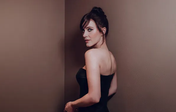 Look, pose, back, makeup, figure, actress, Rachel Brosnahan, Rachel Brosnahan