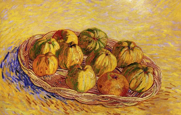 Picture Vincent van Gogh, Basket of Apples, Still Life with