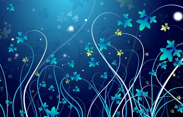 Vector, blue, designs