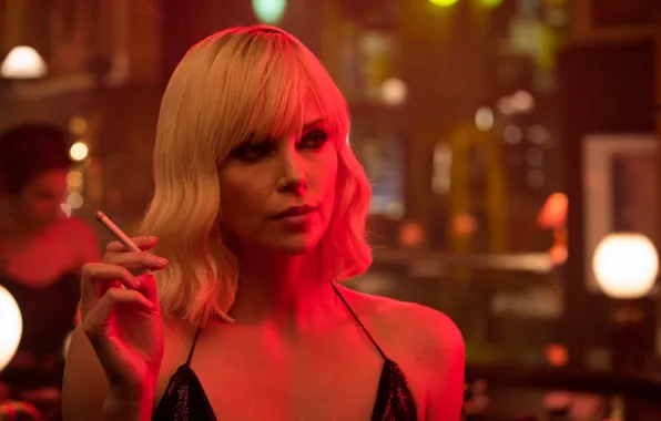 Picture Charlize Theron, cinema, woman, movie, face, blonde, film, Atomic Blonde