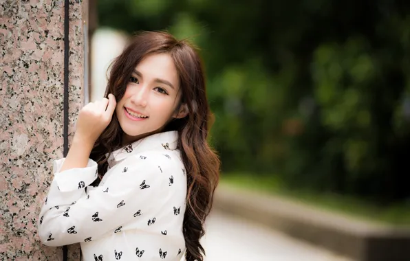 Look, girl, smile, Asian, cutie