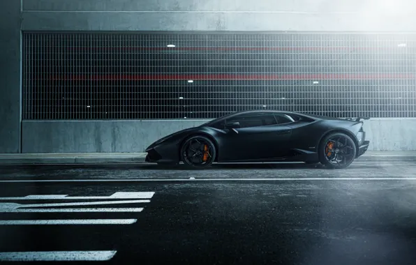 Car, black, street, hq Wallpapers, William Stern, Lamborghini Huracan