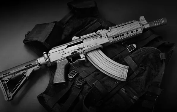 Picture weapons, machine, the vest, SBR AK