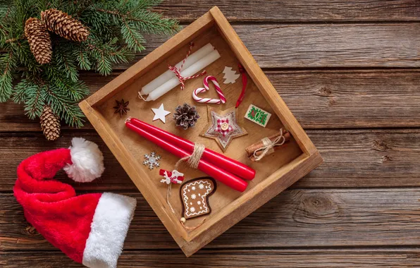 Decoration, Christmas, New year, christmas, new year, wood, merry, decoration