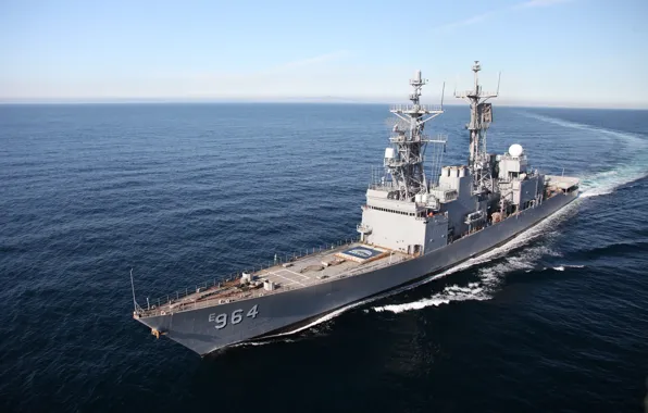 Picture Tomahawk, destroyer, Spruance-class destroyer, US Navy, Mark 36 SRBOC, ASROC, 54 calibre Mark 45 dual …