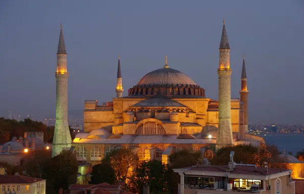 Picture The evening, Istanbul, Turkey, Mosque, Istanbul, Turkey, Evening, Mosque