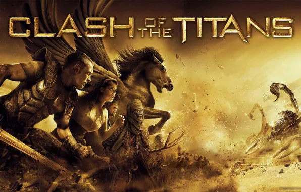 Picture Clash of the Titans, Gemma Arterton, Perseus, Sam Worthington, the battle of Tiana