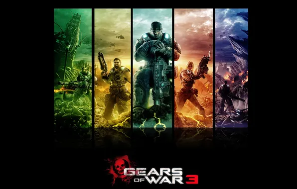 Picture weapons, Gears of War, fenix, marcus