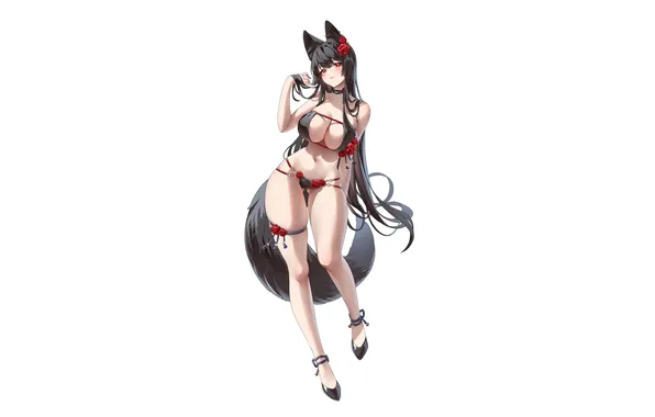 Girl, sexy, lingerie, pantsu, bra, cleavage, panties, long hair
