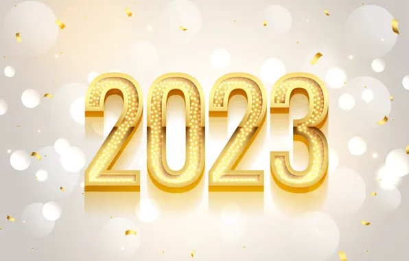 Light, circles, glare, lights, Shine, figures, New year, light background