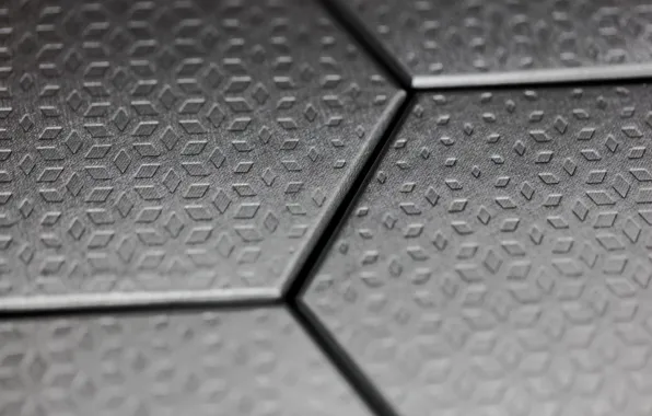 Plate, metal, cell, diamonds, hexagons, relief, rhombus, diamonds