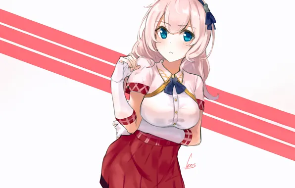 Girl, sexy, pink hair, long hair, boobs, anime, beautiful, pretty