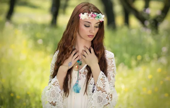 Picture Inez Corrente, girl, nature