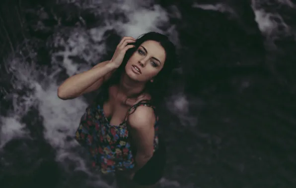 Look, background, portrait