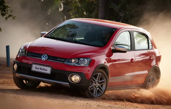 Skid, Volkswagen, the front, Rally, Volkswagen, Golf, Rallye, Gol