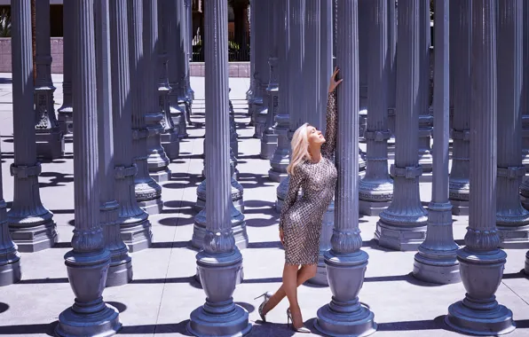 Pose, dress, blonde, Gwen Stefani, Gwen Stefani