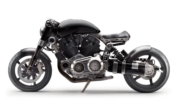 Motorcycle, white background, bike, motorcycle, Hellcat, superbike, Confederate x132 Hellcat Combat, Confederate Motors