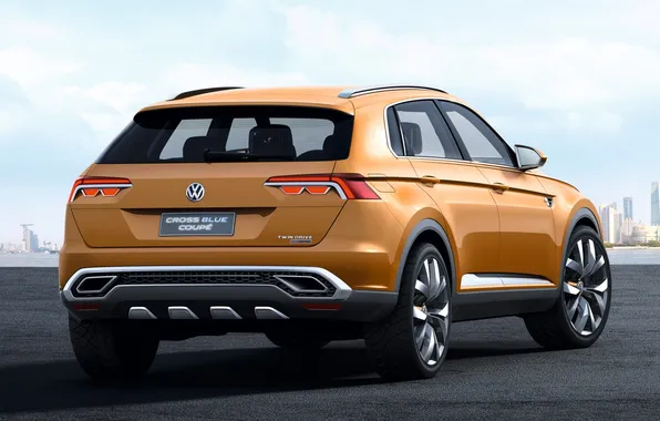 Picture Volkswagen, rear view, Coupe, crossover, Volkswagen, CrossBlue