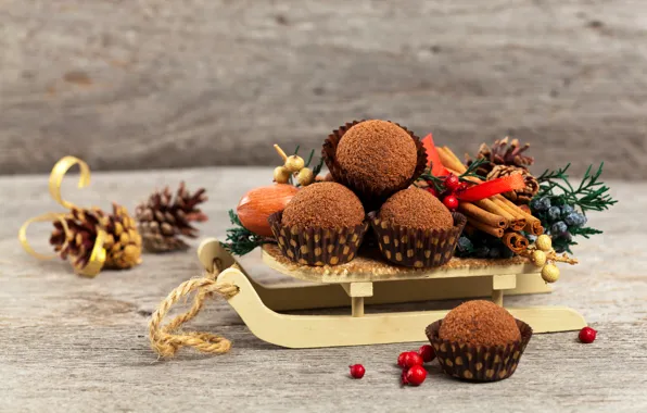 Chocolate, New year, cinnamon, bump, Christmas, cakes, cakes, Cake