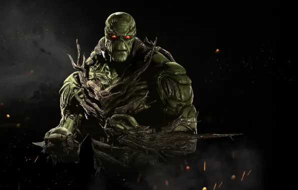 Picture green, game, NetherRealm Studios, Injustice 2, Swamp Thing