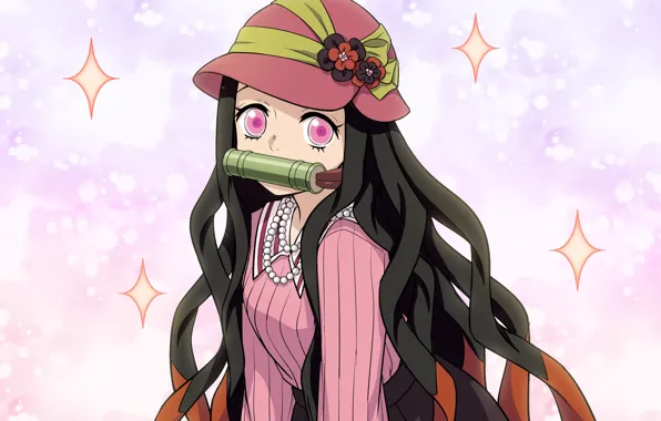 Look, girl, hat, scroll, The Blade Cleaves Demons