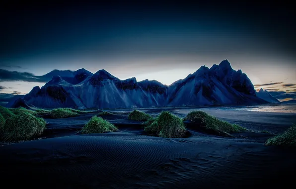 Picture beach, sea, Iceland