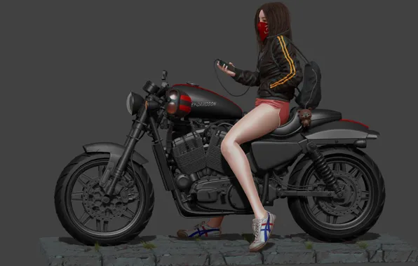 Picture bike, Harley-Davidson, Harley-Davidson, Biker Girl_V.2, mars .