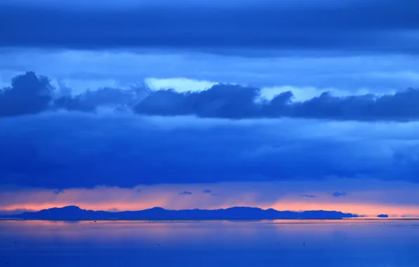 Clouds, Utah, USA, The great Salt lake, Davis
