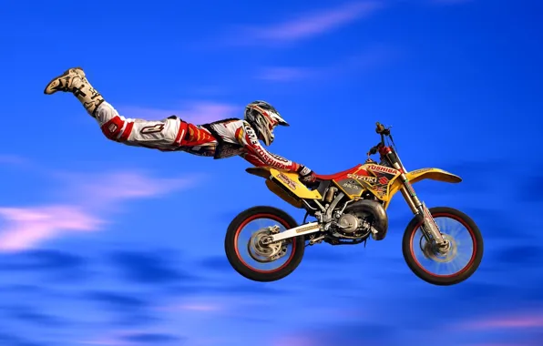 Picture jump, motorcycle, bike, motocross