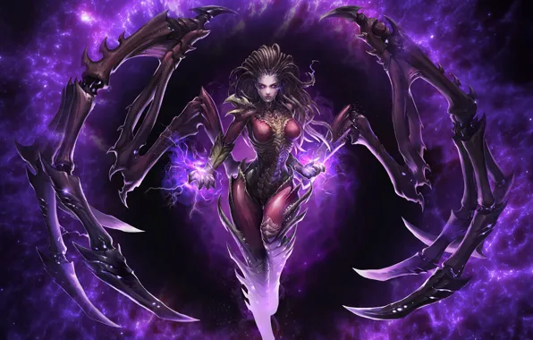 Picture power, blizzard, Sarah Kerrigan, StarCraft 2: Heart of The Swarm, Sarah Kerrigan, the Queen of …