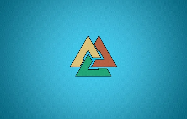 Abstraction, texture, figure, triangle, impossible figure, valknut, will valknut