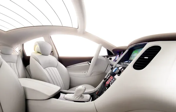 Concept, the wheel, Infiniti, seat, salon, dashboard