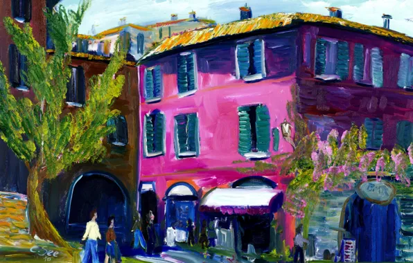 Picture home, picture, Italy, the urban landscape, Christian Seebauer