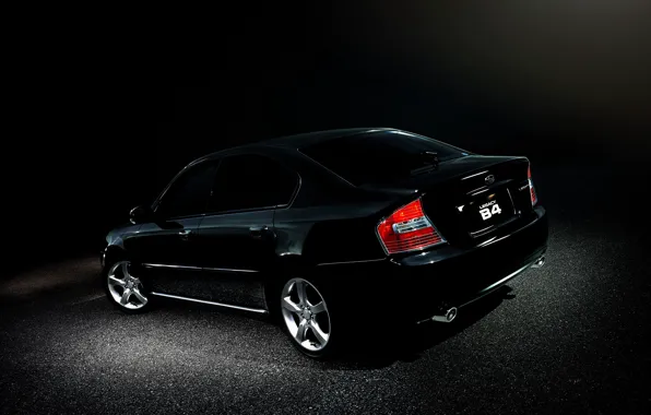 Asphalt, Subaru, the trunk, twilight, sedan, drives, Legacy, the rear part