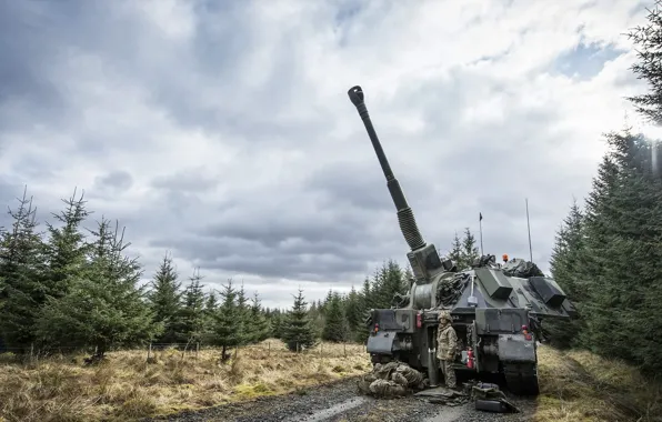 Picture AS-90, Artillery and Air Defence, Exercise Steel Sabre
