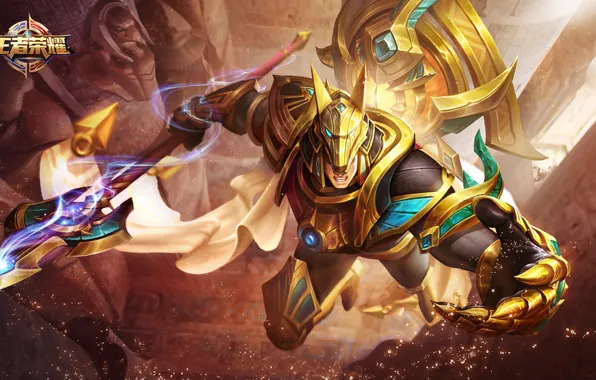 Armor, guy, spear, warrior, King of Glory