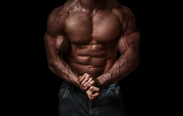 Picture pose, muscle, muscle, press, athlete, bodybuilder, abs, biceps