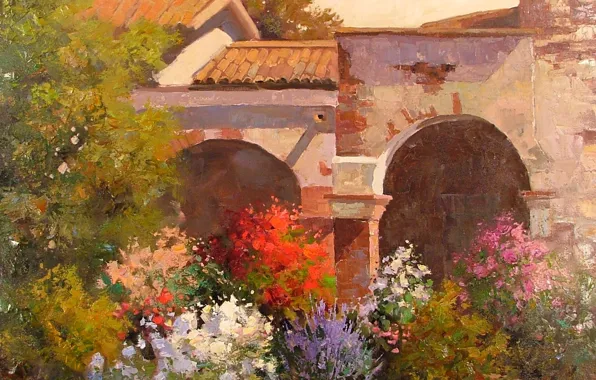 Picture art, Sean Wallis, Evening At The Mission