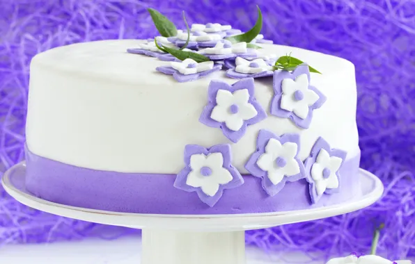Cakes, cake, sugar flowers