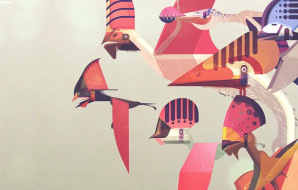 Minimalism, Style, Dinosaur, Art, Style, Minimalism, Dinosaurs, Giants