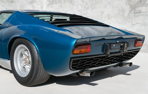 Lamborghini, 1970, Miura, back, Lamborghini, Miura, Lamborghini Miura P400 S