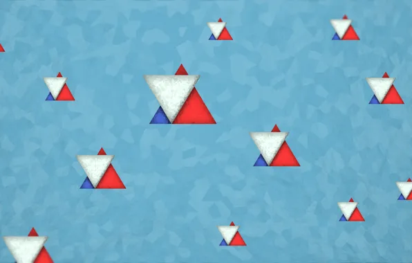 Bright, minimalism, Russia, color, triangle, new