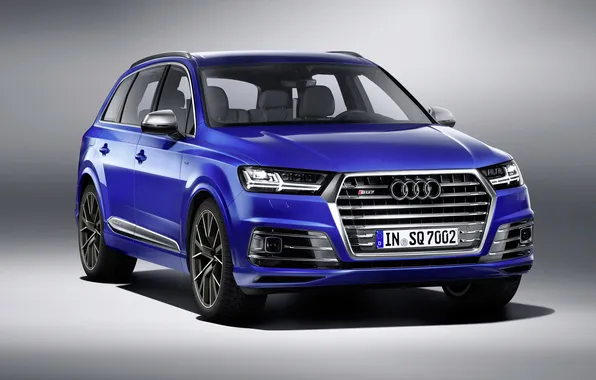 Blue, background, Audi, Audi, crossover